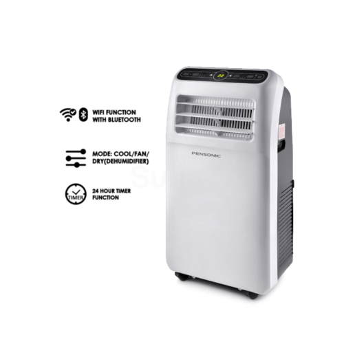 Pensonic 1.5HP Smart Portable Air Conditioner with Dry Mode (Dehumidifier) PPA-1511W