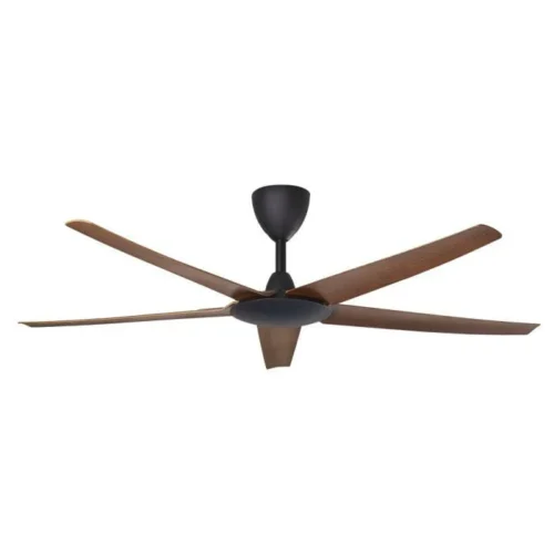 Alpha Cosa EX9 Ceiling Fan - Walnut Matt Black