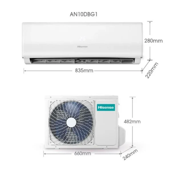 [1.0HP][Non-Inverter] Hisense AN10DBG2 Air Conditioner 1.0HP Non-Inverter R32 (Non-Inverter)